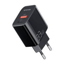 Įkroviklis GaN 33W Mcdodo CH-0921 USB-C, USB-A (juodas)