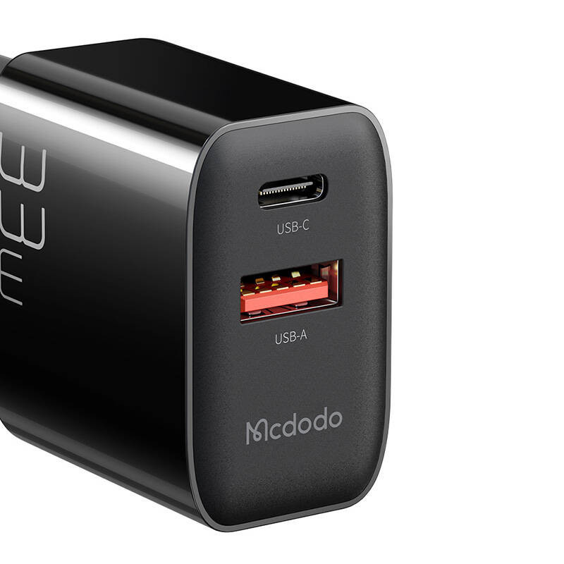 Įkroviklis GaN 33W Mcdodo CH-0921 USB-C, USB-A (juodas)