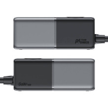 Stalinio kompiuterio maitinimo juostelė Acefast Z2, GaN, 3xUSB-C, 2xUSB-A, 75W (juoda)