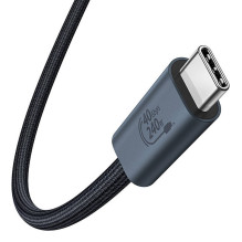 Greitas įkrovimas USB-C Baseus Flash 240W 1m (juoda)