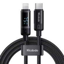 „Mcdodo CA-5210“ USB-C prie „Lightning“ laidas, 36 W, 1,2 m (juodas)