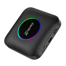 Carlinkit TBOX PLUS LED belaidis adapteris, 4G / 64G, Apple Carplay / Android Auto (juodas)