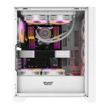 Computer case Darkflash DRX70 MESH + 4 RGB fans (white)