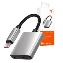 2in1 garso adapteris Mcdodo CA-5570 2in1 USB-C į 2x USB-C