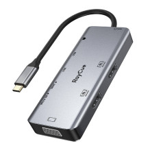 Hub 9in1 RayCue USB-C to 2x...