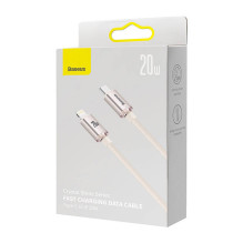 Kabel USB-C do iP Baseus Crystal Shine, 20W, 1.2m (różowy)