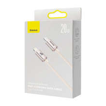 Kabel USB-C do iP Baseus Crystal Shine, 20W, 2m (różowy)