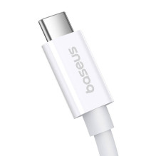 „Baseus Superior“ USB4 USB-C–USB-C laidas, 240 W, 1 m (baltas)