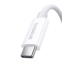 „Baseus Superior“ USB4 USB-C–USB-C laidas, 240 W, 1 m (baltas)