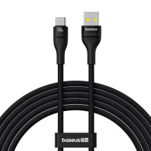 Įkrovimo kabelis Baseus Flash 2 USB į USB-C 100W, 2m (juodas)