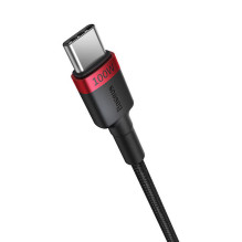 Cable Baseus Cafule USB-C to USB-C 100W,1m, 2psc (Red Black, Grey Black)