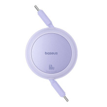 Baseus Free2Pull Mini USB-C į USB-C 60 W USB laidas, 1 m (violetinė)