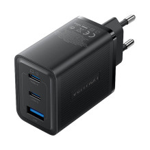 Wall charger, Vention, FERB0-EU, 2xUSB-C, USB- A, 65W / 65W / 30W, GaN (black)