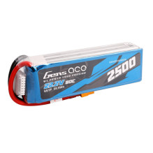 Gens ace 2500mAh 22,2V 80C 6S1P Lipo baterijų paketas su XT60 kištuku