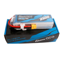 Gens ace 2500mAh 22,2V 80C 6S1P Lipo baterijų paketas su XT60 kištuku