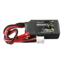 Gens ace 250mAh 7.4V 35C 2S1P Airsoft Gun Lipo baterija su JST-SYP kištuku