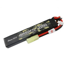 Gens ace 25C 1000mAh 2S1P 7.4V Airsoft Gun Lipo baterija su mini Tamiya kištuku