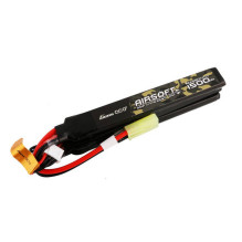 Gens ace 25C 1500mAh 3S1P 11.1V Nunchuck 3X Airsoft Gun Lipo baterija su mini Tamiya kištuku