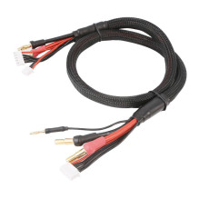 Gens Ace 2S / 4S Charge Cable: 4mm &amp; 5mm Bullet With 4.0mm Bullet Connector