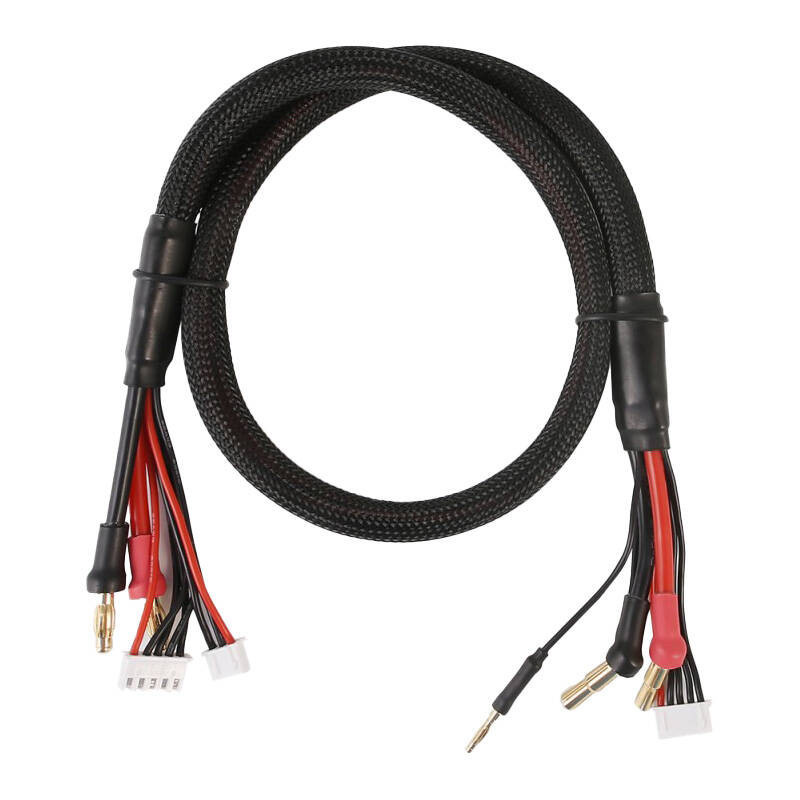 Gens Ace 2S / 4S Charge Cable: 4mm &amp; 5mm Bullet With 4.0mm Bullet Connector