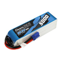 Gens ace 5000mAh 22.2V 60C 6S1P Lipo baterijų paketas