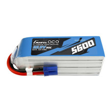 Gens ace 5600mAh 80C 22.2V 6S1P Lipo Battery Pack su EC5 kištuku