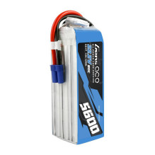 Gens ace 5600mAh 80C 22.2V 6S1P Lipo Battery Pack with EC5 plug