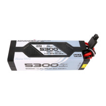 Gens ace Advanced G-Tech 5300mAh 11.4V 3S1P 100C HV automobilio Lipo Battery Pack kietas dėklas su Deans kištuku