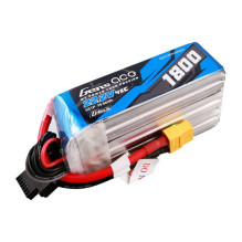 Gens ace G-Tech 1800mAh 22,2V 45C 6S1P Lipo baterijų paketas su XT60 kištuku