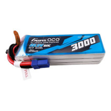 Gens ace G-Tech 3000mAh 22,2V 60C 6S1P Lipo baterijų paketas su EC5 kištuku