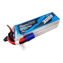 Gens ace G-Tech 3000mAh 22,2V 60C 6S1P Lipo baterijų paketas su EC5 kištuku