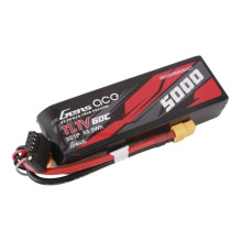 Gens ace G-Tech 5000 mAh 11.1V 60C 3S1P trumpo dydžio lipo su XT60 kištuku