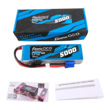 Gens ace G-Tech 5000mAh 14,8V 45C 4S1P Heli Lipo baterija su EC5 kištuku