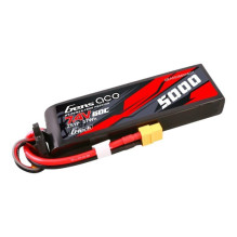 Gens ace G-Tech 5000mAh 7.4V 60C 2S1P Lipo PC medžiagos dėklas su XT60 kištuku