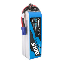 Gens ace G-Tech 5100mAh 80C 22,2V 6S1P Lipo baterijų paketas su EC5 kištuku