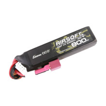 Gens Ace Lipo 800MAH 11.1V 25C 3S1P Airsoft Gun Lipo baterija su T (Deans) kištuku