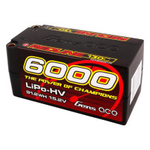 Gens ace Redline Series 6000mAh 15.2V 130C 4S2P Hard Case 69 HV LiPo baterija