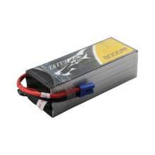 Tattu 8000mAh 22,2V 25C 6S1P Lipo baterijos su EC5