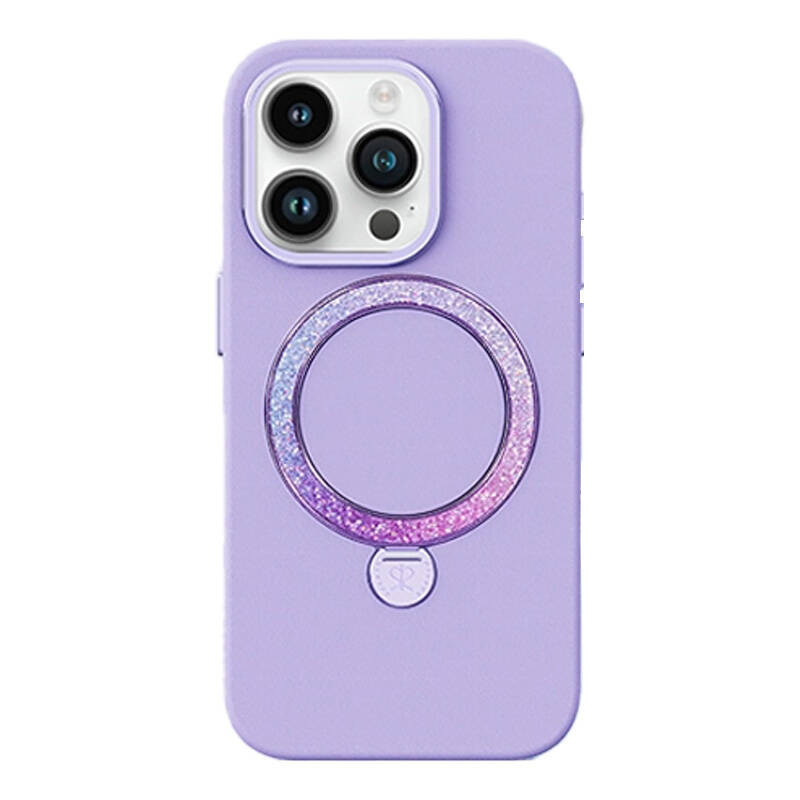 Telefono dėklas Joyroom Dancing Circle PN-15L2 Iphone 15 Pro (violetinė) be pakuotės