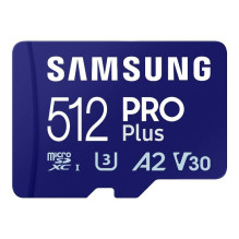 Atminties kortelė Samsung Pro PLUS microSDXC 512GB 180 / 130 MB / s UHS-I U3 (MB-MD512SA / EU)