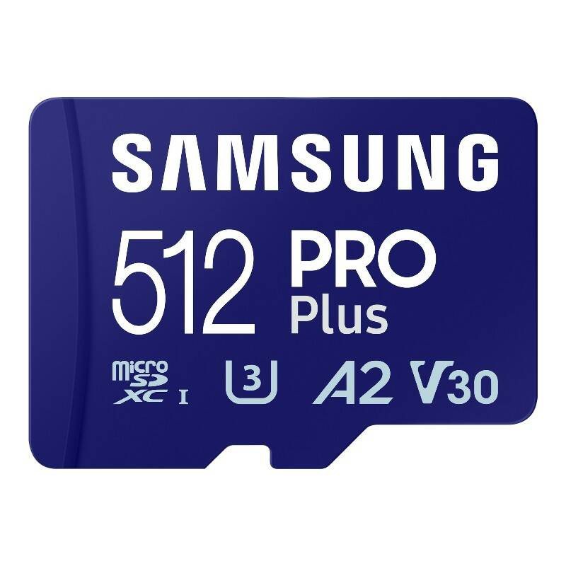 Atminties kortelė Samsung Pro PLUS microSDXC 512GB 180 / 130 MB / s UHS-I U3 (MB-MD512SA / EU)