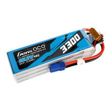 Gens ace 3300mAh 22,2V 45C 6S1P Lipo baterijų paketas su EC5 kištuku