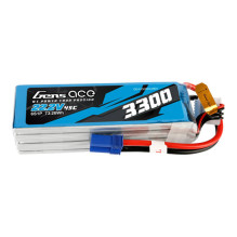 Gens ace 3300mAh 22,2V 45C 6S1P Lipo baterijų paketas su EC5 kištuku