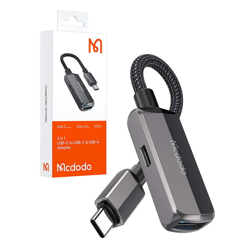 Mcdodo CA-2830 OTG 2in1 Convertor USB-C do USB-C + USB-A