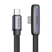 90 laipsnių kabelis USB-C į USB-C Mcdodo CA-3360, 65 W, 1,2 m (juodas)