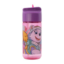 Vandens butelis su šiaudeliu vaikams STOR 74536 430 ml Paw Patrol (rožinė)