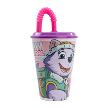 Water Cup with Straw for Kids STOR 74530 430 ml Paw Patrol Skye (pink)