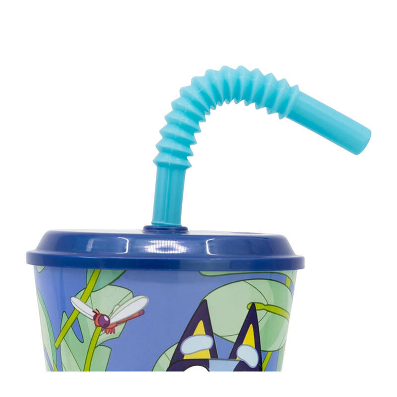 Water Cup with Straw for Kids STOR 50630 430 ml Bluey (blue)