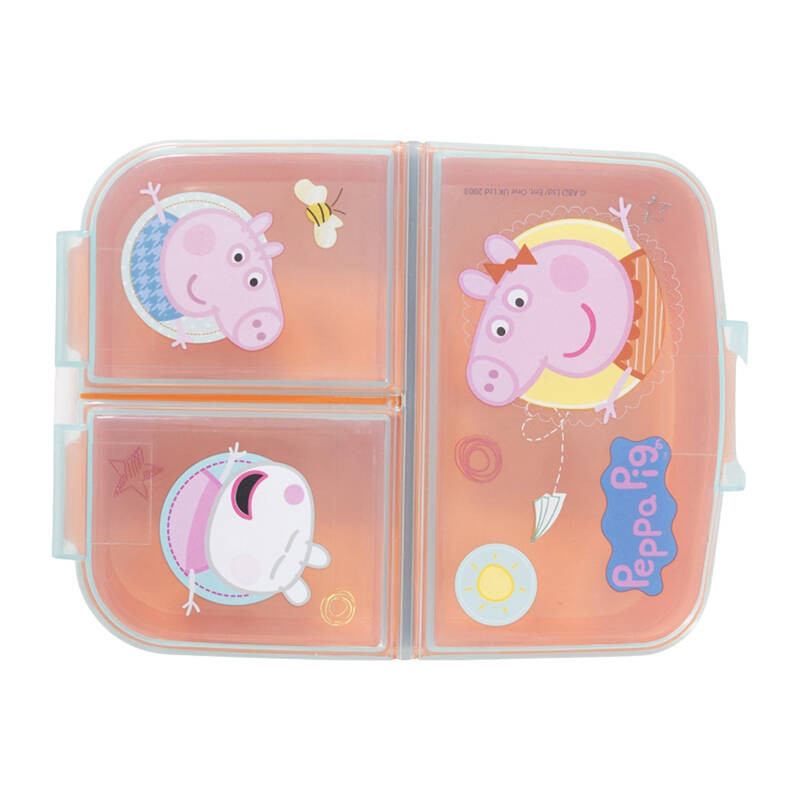 Lunch Box for Kids STOR 13920 3 Compartments Peppa Pig (orange)