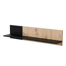 Cama MERCI shelf 110x20x25 black / oak artisan